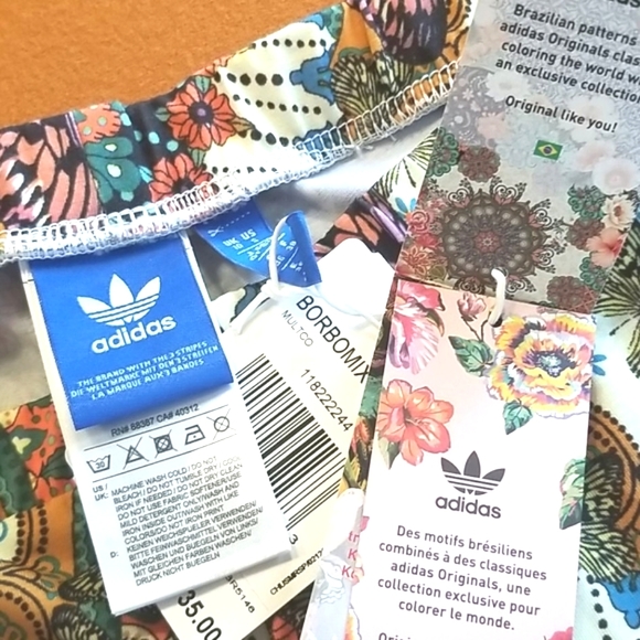 ADIDAS × FARM RIO Blue BORBOMIX Collector ZIPS Track Jacket & Leggings SET NWT S - Picture 11 of 16